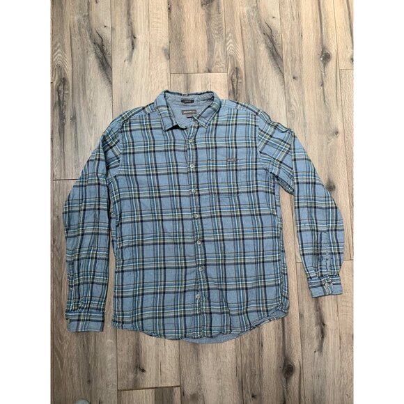 Eddie Bauer Men’s TL Classic Fit Blue Gray Plaid Long Sleeve Button-down Shirt - Picture 1 of 7